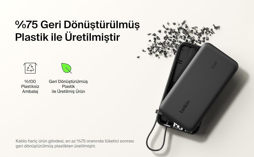 27K Power bank 240 W integrated cable