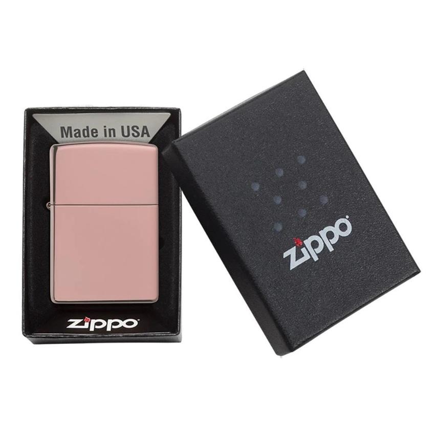 فندک زیپو کد Zippo Classic Rose Gold 49190 - رزگلد کلاسیک - فروشگاه اسموکیش