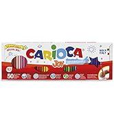 Carioca Marker Joy Punta Fina | 50 keçeli kalematörler süper yıkanabilir ve büyük kapsamlı | ...
