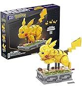Mega Bloks Pokémon Hareketli Pikachu yapı seti, 1095 adet Uyumlu Blok ve Parça İçeren, Bükülebili...