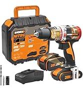 WORX NITRO 18V(20V MAX) Akülü Darbeli Matkap WX354.1 PowerShare PRO Fırçasız 60 N.m Co...