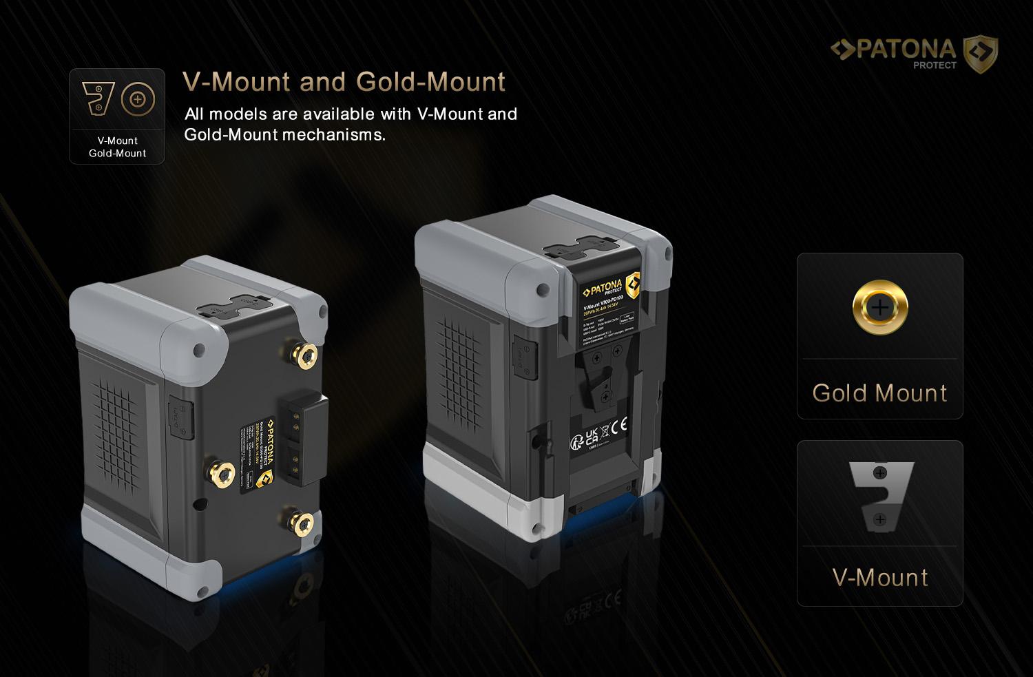 PATONA Protect Serisi V-Mount ve Gold Mount Pil