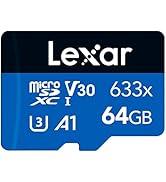 Lexar 633x 64 GB Micro SD Kart, microSDXC UHS-I Kart W/O SD Adaptör, microSD Hafıza Kartı, 100MB/...