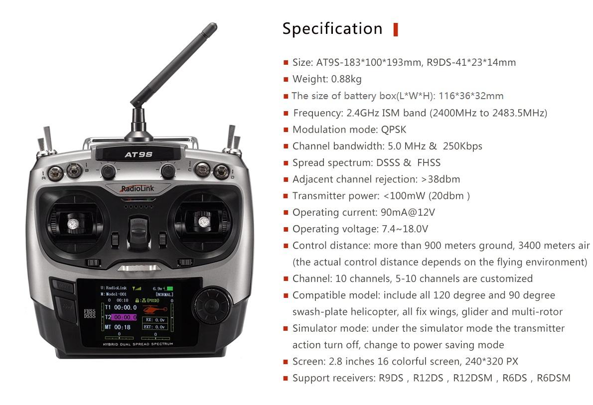 RADIOLINK AT9S Uzaktan Kumanda