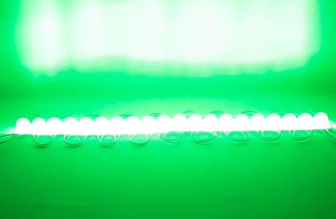 12 Volt 1.5 Watt Yeşil 2835 85 X 73 Mm IP65 240 – 260 Lümen 180 Derece Modül Led