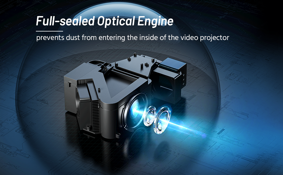 CIBEST Tam Kapalı Optik Motor (Toza Dayanıklı) Projektör