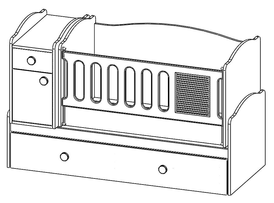 Garaj Home Tuana Yavrulu 60x120 Asansörlü Uzayan Beşik