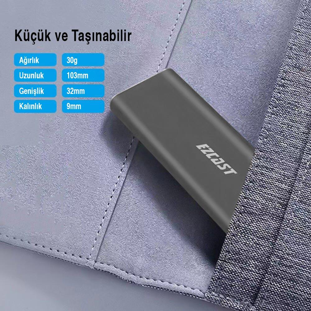 Powermaster M.2 Nvme SSD Destekli USB 3.1 Type-C SSD Harddisk Kutusu Sabit Sürücü Muhafazası