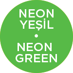 neon yeşil etiket neon yeşil etiket