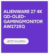 Metin "ALIENWARE 27 4K" şeklindedir. Ev ofisinde kavisli bir çalışma masası aksesuarı veya destek yastığı kullanan bir kişinin birden fazla görünümü.