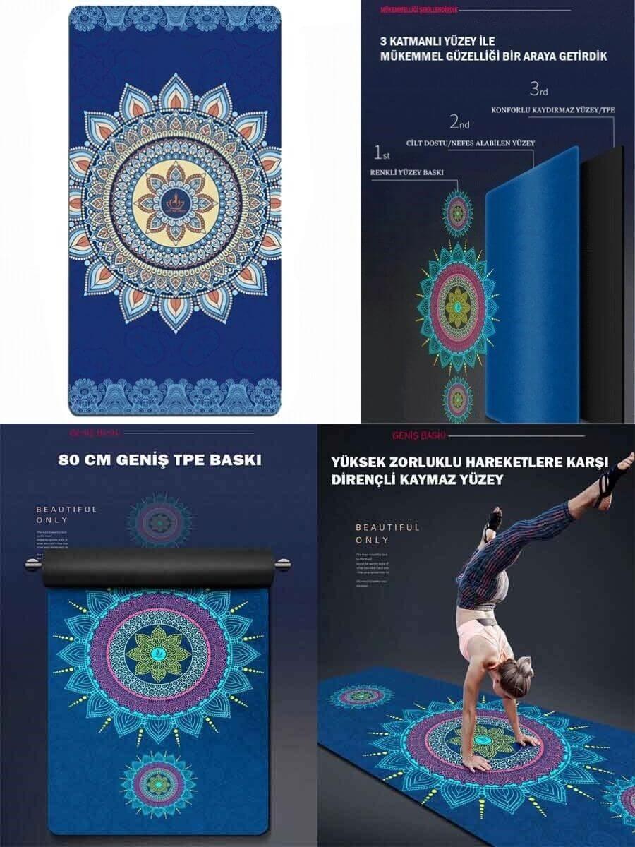 Tusi Yoga Matı Mavi Düş