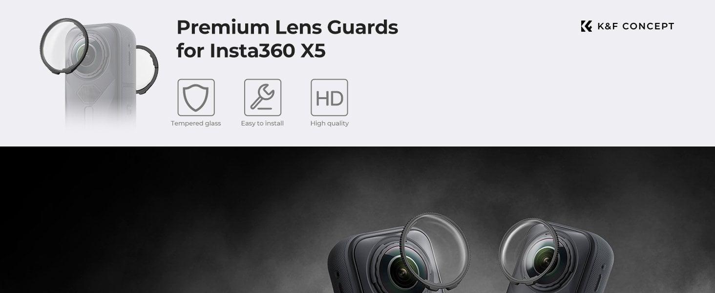 K&F Concept Insta360 X5 Premium Lens Koruyucu