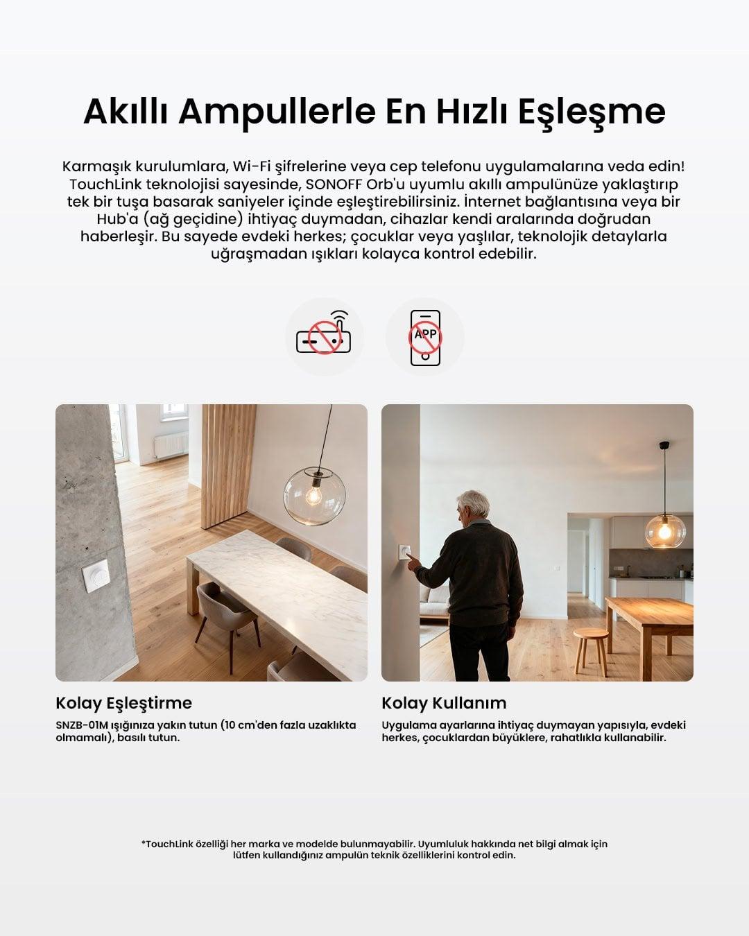 SONOFF SNZB-01M Zigbee 4 Tuşlu Kablosuz Akıllı Buton