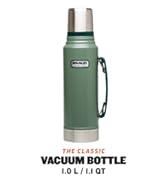 Stanley Klasik Efsanevi Şişe 1L - 24 Saat Sıcak veya Soğuk Tutar - Paslanmaz Çelik Termos Şişesi...