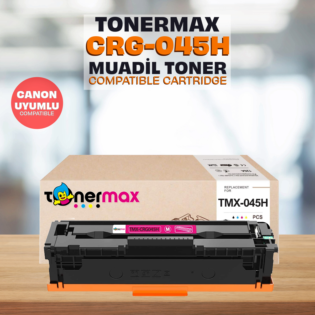 Canon CRG-045H Muadil Toneri/ LBP-611Cn / LBP-613Cdw / MF-631Cn / MF-633Cdw / MF-635Cx -Eco