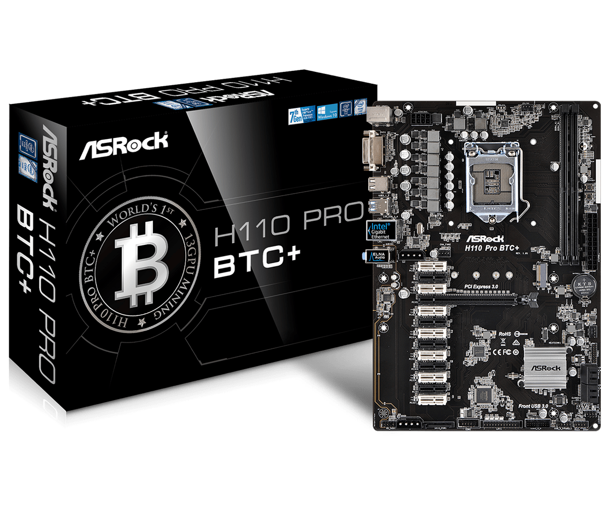 ASRock Q270 PRO BTC+ 6.Gen, 7.Gen (H110) Anakart