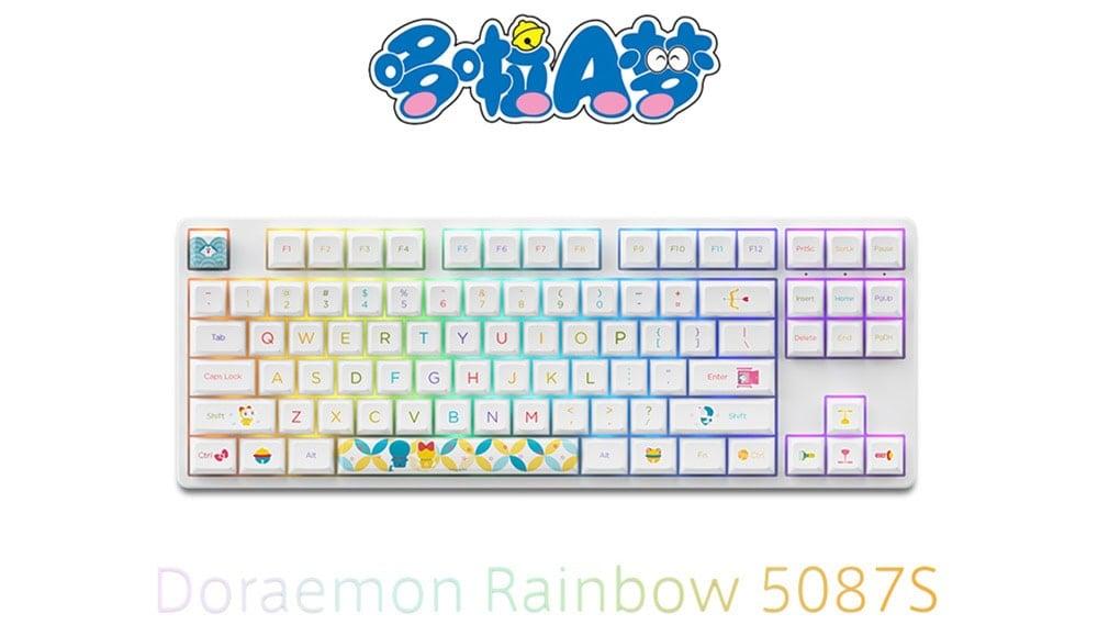 Akko Doraemon Rainbow 5087s Klavye H1