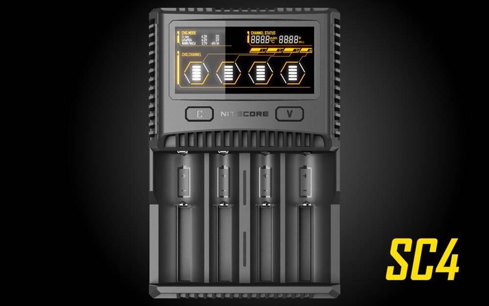 Nitecore Superb SC4 Pil Şarj Aleti Li-ion IMR LiFePO4 Dolum Cihazı