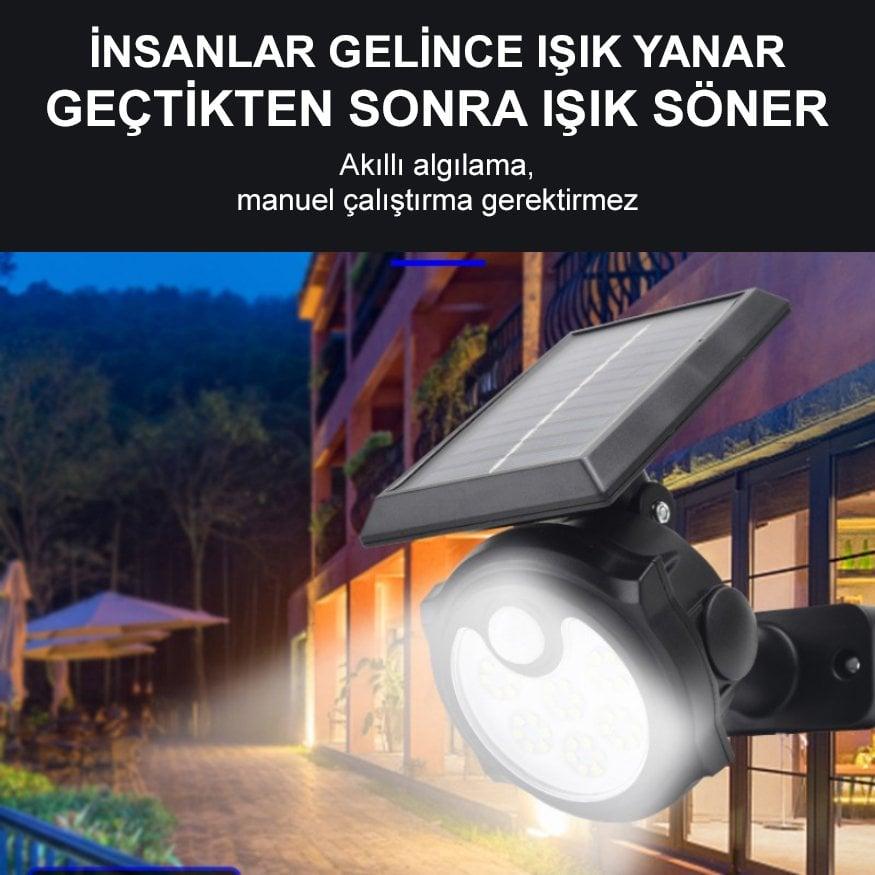 Powermaster SH-1705B 36 Ledli Sensörlü 3 Modlu Solar İndiksiyon Duvar Lambası İçerik