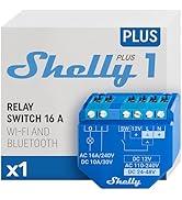Shelly Plus 1 | Wi-Fi ve Bluetooth akıllı röle şalteri - 16A | kuru kontak | ışık anahtarı | H...