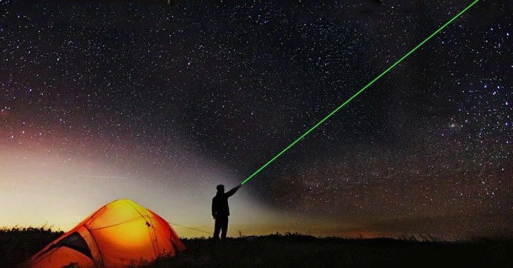 PM-2552 Pilli Tek Başlıklı Güçlü Yeşil Lazer Pointer