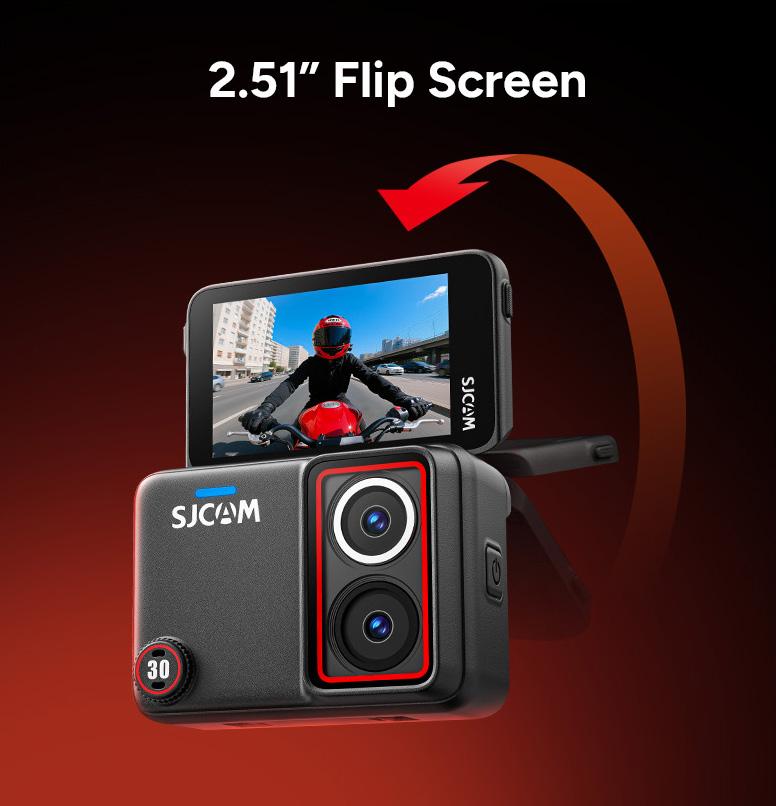 SJCAM SJ30 2.51 inç dönebilen flip ekran