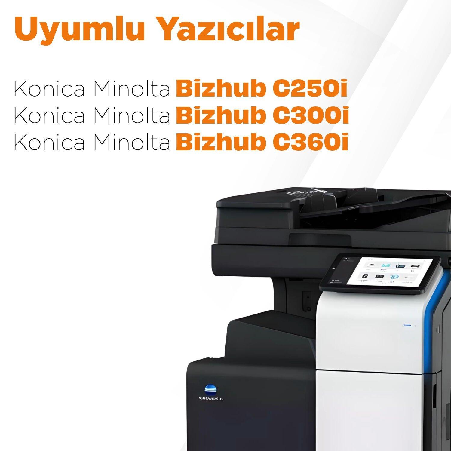 Konica Minolta TN-328 Muadil Toner Set / Bizhub C250i / C300i / C360i