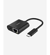 Belkin Connect USB-C - Ethernet adaptörü + 100 W şarj, Gigabit Ethernet, USB-C, 10/10...