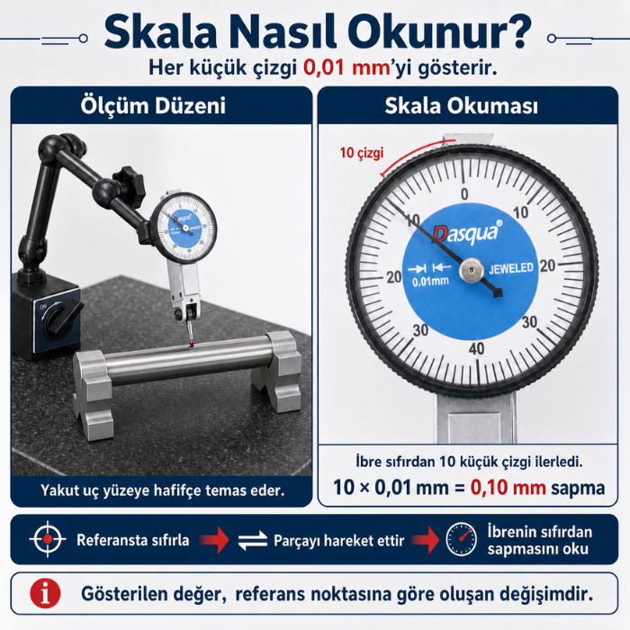Dasqua 5221-1129-A 0-40-0 kadran skalası