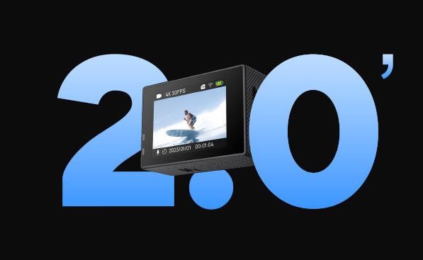 SJCAM SJ4000 Air 2.0 ekran ürün anlatım görseli