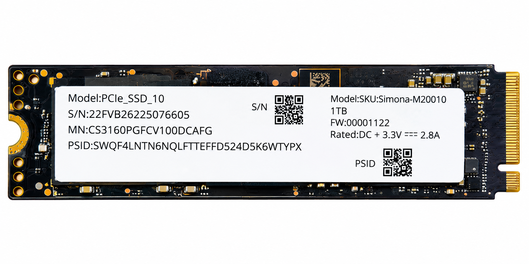 Simona M20010 1TB PCIe 4.0 NVMe M.2 2280 SSD