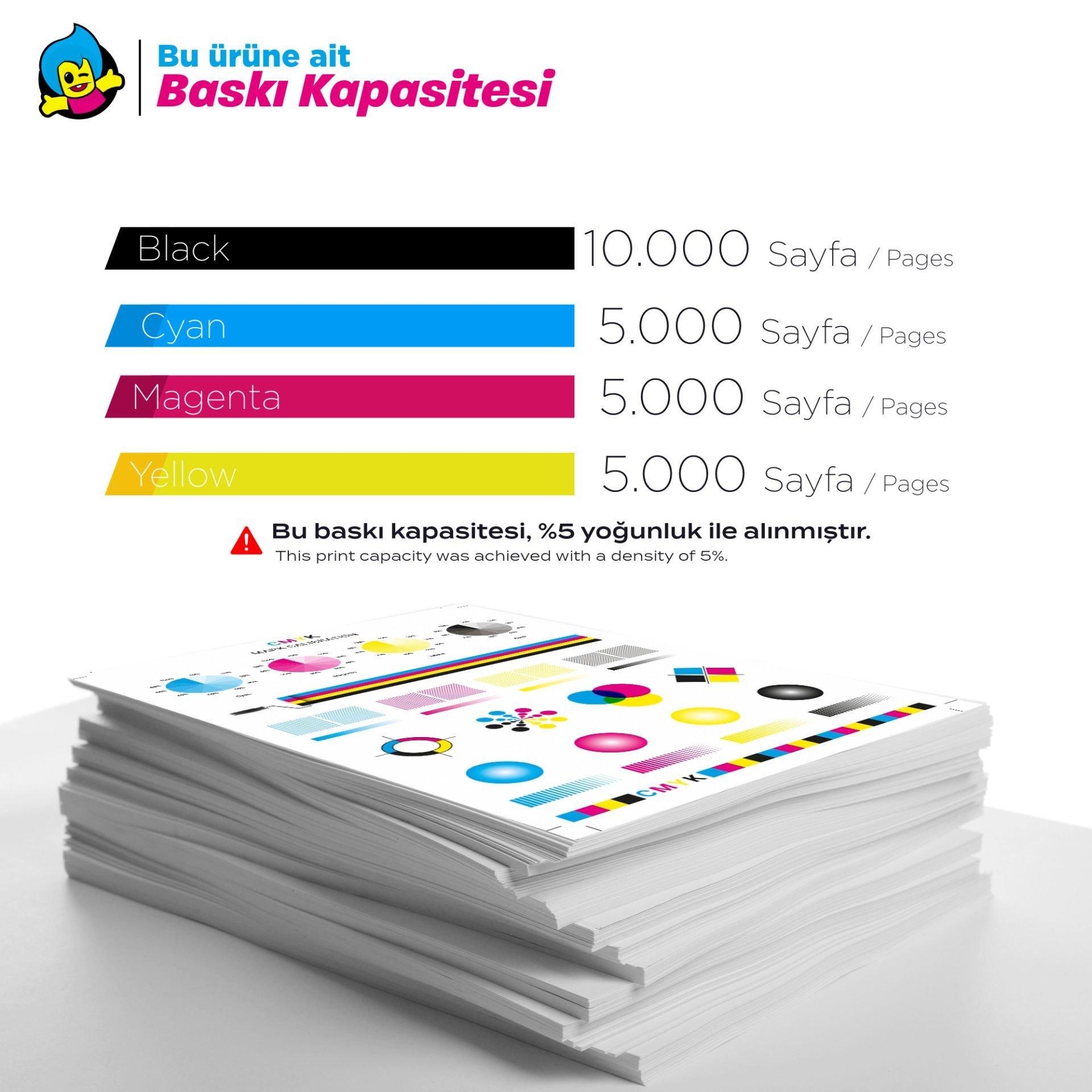 Epson Workforce Pro WF-C529 WF-C579 Set Muadil Kartuş / T01C1 /T02C1 / T03C1 / T04C1