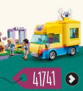 LEGO 41741 Friends köpek kurtarma minibüsü, evcil hayvanlı ve mini bebeklerle hayvan kurtarma minibüsü...