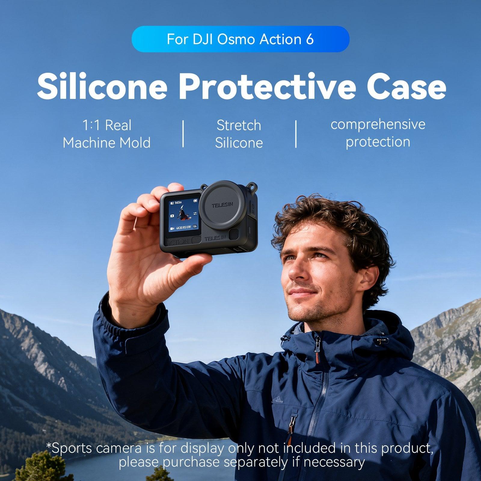 Osmo Action 6 için Silikon Koruyucu Kılıf