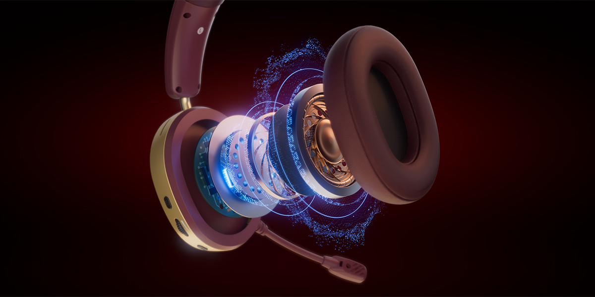 GamePower Ultima Wireless 7.1 Surround 2000 mAh Bordo Gaming (Oyuncu) Kulaklık