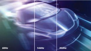 360 Hz yenileme hızı: Ultra hızlı ve ultra net oyun deneyimi için