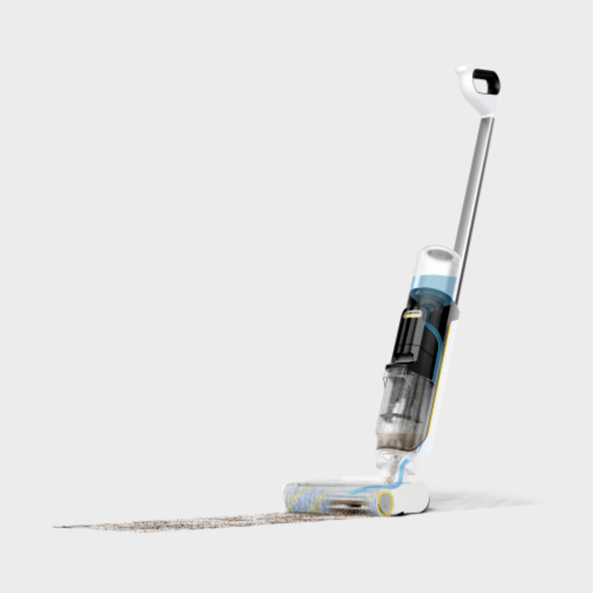 Vacuum mop FCV 3 Islak Kuru Dikey Süpürge: 3'ü 1 arada Xtra!Clean işlevi: paspaslama, vakumlama ve kurutma