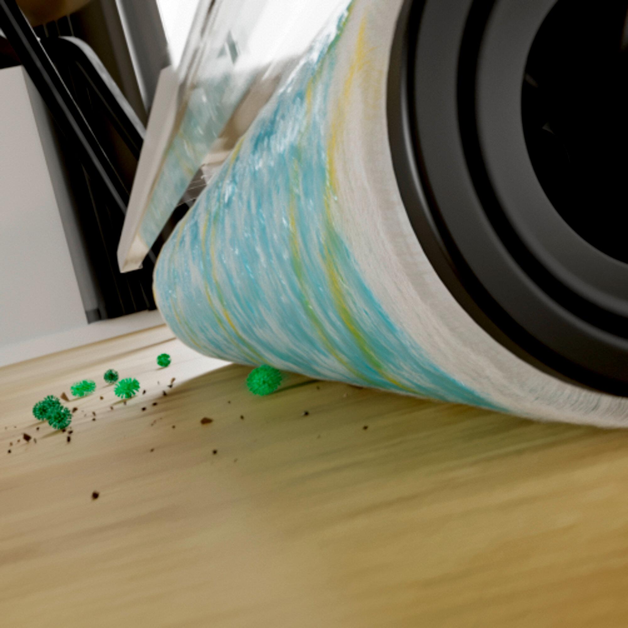 Vacuum mop FCV 3 Islak Kuru Dikey Süpürge: Etkili Hijyenik!Spin teknolojisi