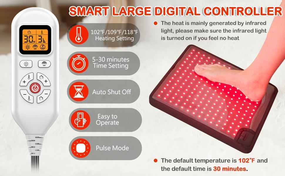 660nm red light and 850nm infrared light therapy device