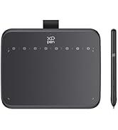 XPPen Deco 640 Grafik Çizim Kalemi Tablet 16384 Seviyeleri ile 6x4 inç Basınç Hassasiyeti, 8 S...