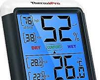 ThermoPro TP55 Termometre İç Mekan Dijital Isı ve Nem Ölçer resmi