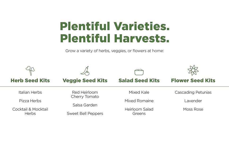 Plentiful Varieties. Plentiful Harvests.