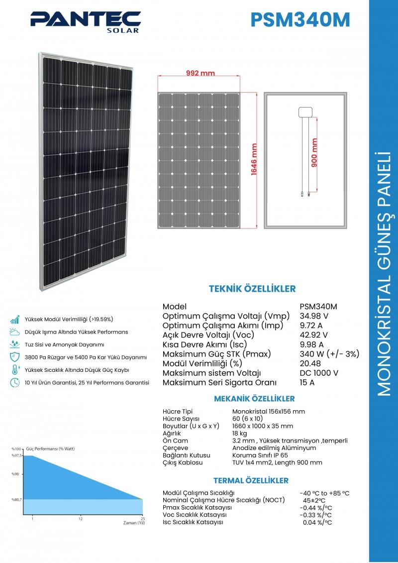 340W Monokristal Panel - 1