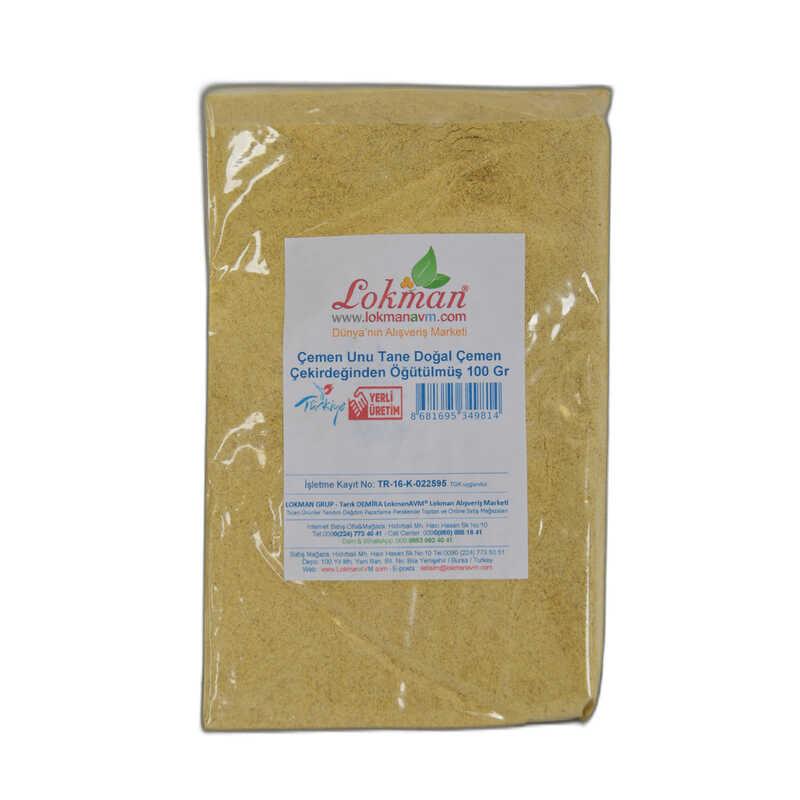 LOKMANAVM ÇEMEN UNU TANE DOĞAL ÇEMEN ÇEKİRDEĞİNDEN ÖĞÜTÜLMÜŞ 100 GR PAKET