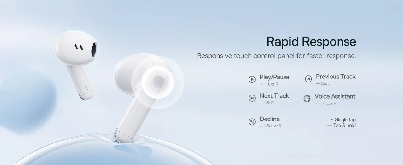 Baseus Bowie E13 True Wireless Earbuds with 12mm Diaphragm, 30H Battery, Low Latency 0.06s, BT 5.3, App Control – For Music, Gaming & Calls