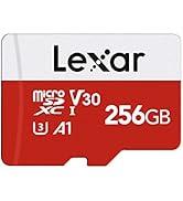 Lexar Micro SD kartı 256 GB, hafıza kartı Micro SD adaptörlü, 100 MB/s'ye kadar okuma hızı.