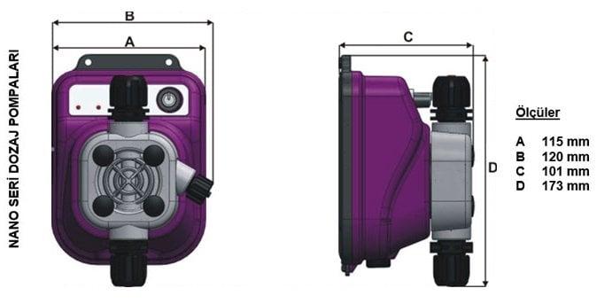 Antech NANO-A 2L/10B Analog Dozaj Pompası