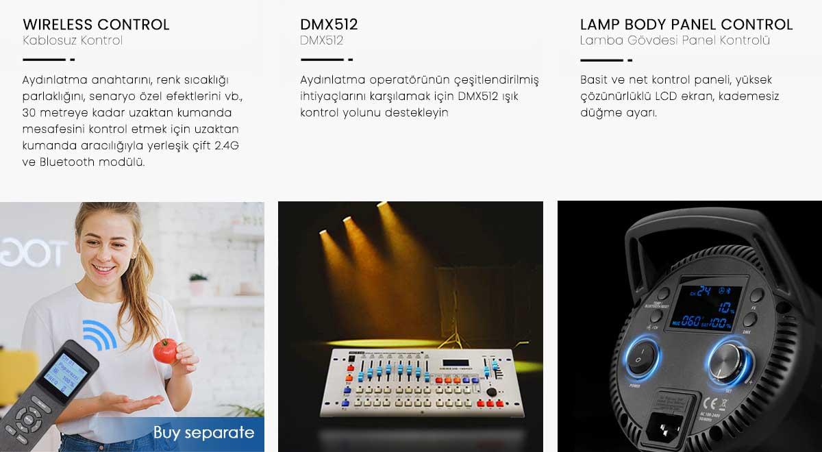 Gdx EXC-220C-II Bi Color Led Video Işığı 