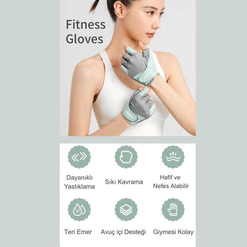 Joinfit Fitness ve Ağırlık Eldiveni Pembe 4