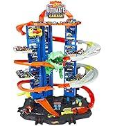 Hot Wheels Robotik T-Rex Ultimate Garaj, 100'den Fazla Aracı Kolayca Saklayabilir, GJL14 (+3 Yaş )